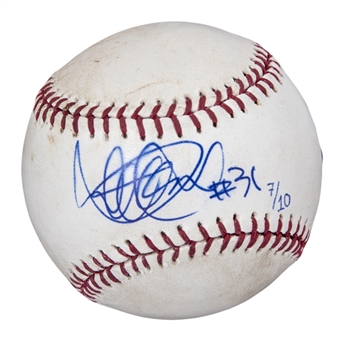 2013 Ichiro Suzuki Game Used and Signed Baseball Used on 04/27/13 Vs. Toronto Blue Jays LE 7/10 (MLB Authenticated & Steiner)